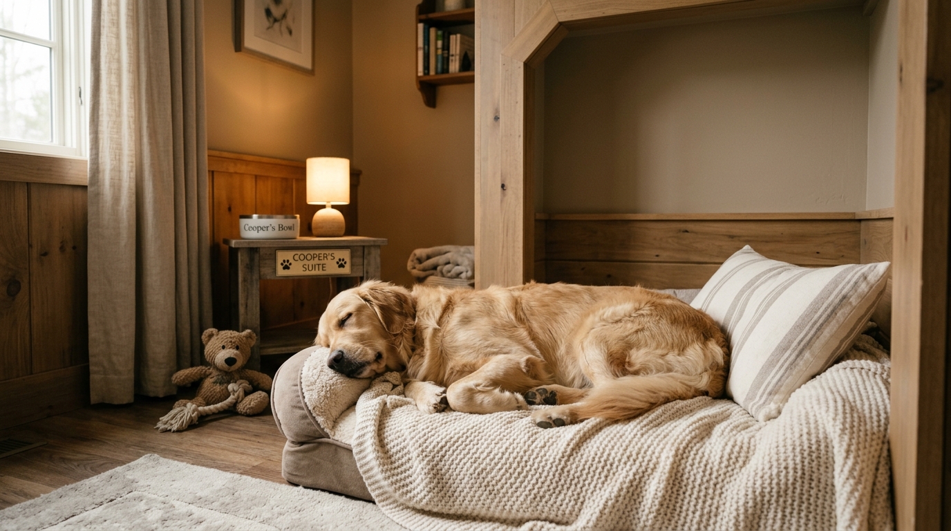 Anadolu Yakası köpek oteli özel bakım hizmeti alan yaşlı köpek profesyonel bakım altında
